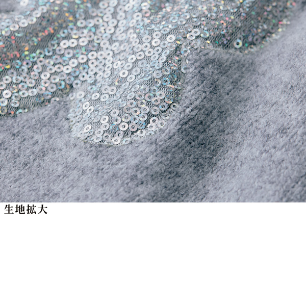 スパンコール刺しゅうセーター