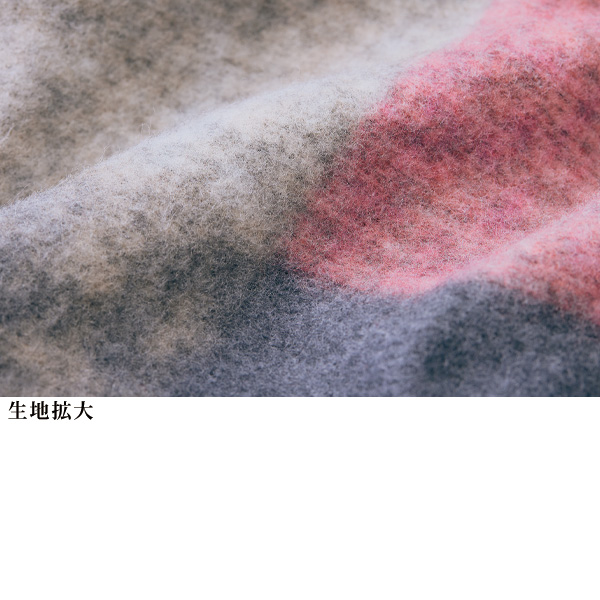 フード付起毛プリントジャケット