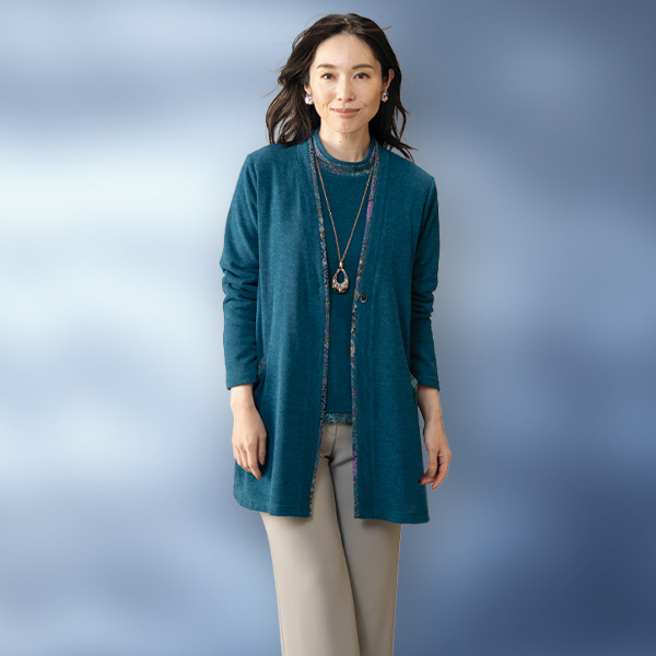 エレガンスカットソーロングアンサンブル