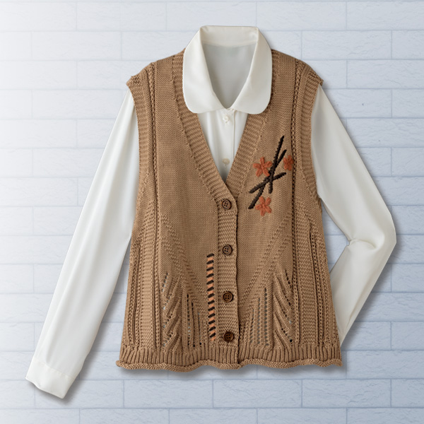 ニットデザインベスト