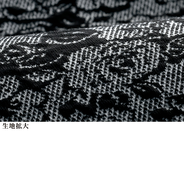 花柄ジャカードカットソージャケット