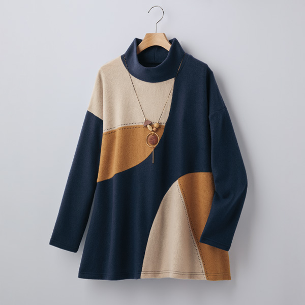 切替えデザインチュニック