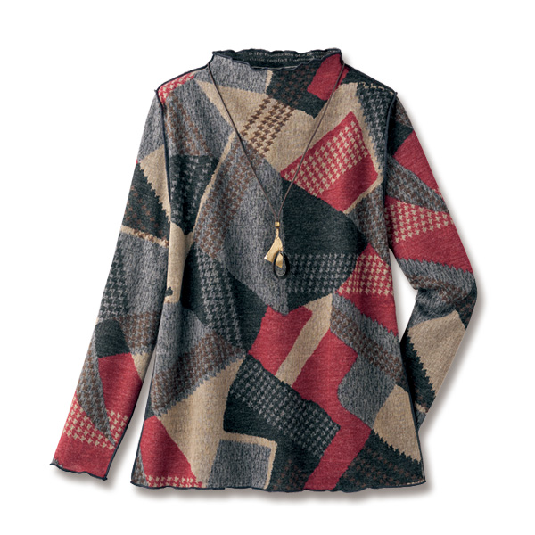 リバーシブルプリントプルオーバー