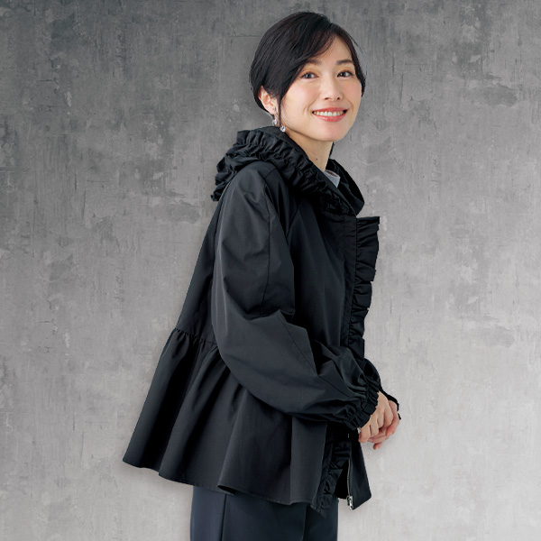 フリルデザインZIPブルゾン