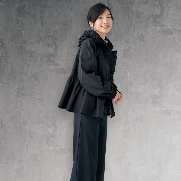 フリルデザインZIPブルゾン