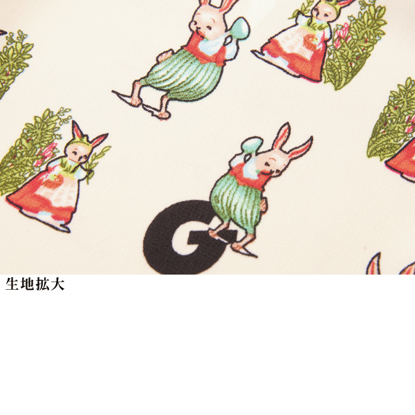 リブ使いプリントブルゾン