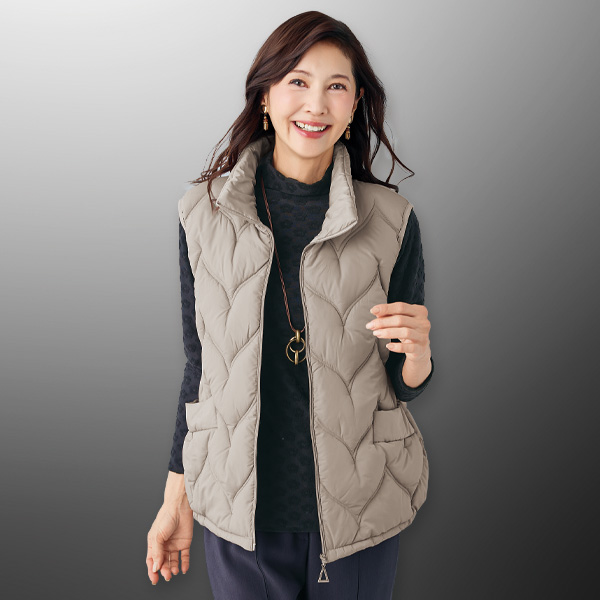 キルト中わたベスト