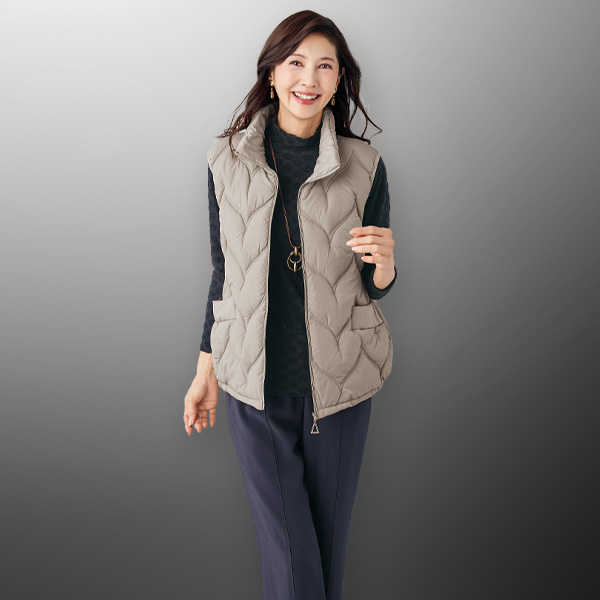 キルト中わたベスト