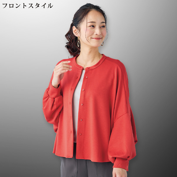 カットソーブラウスジャケット