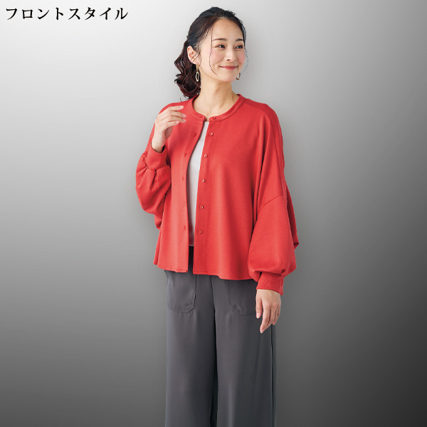 カットソーブラウスジャケット