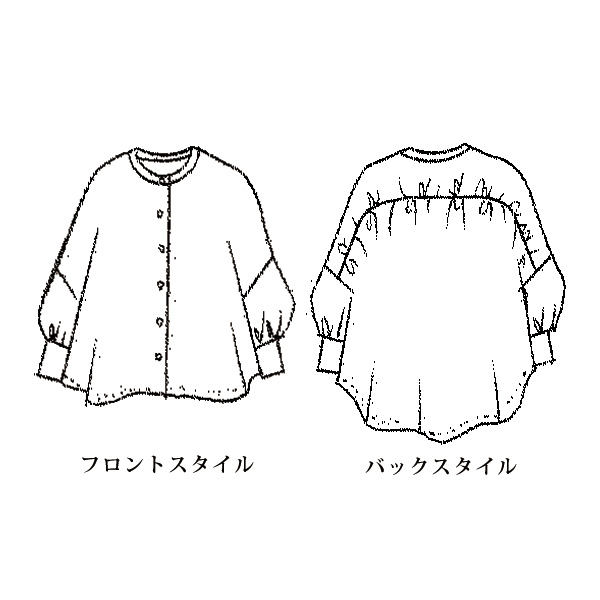 カットソーブラウスジャケット