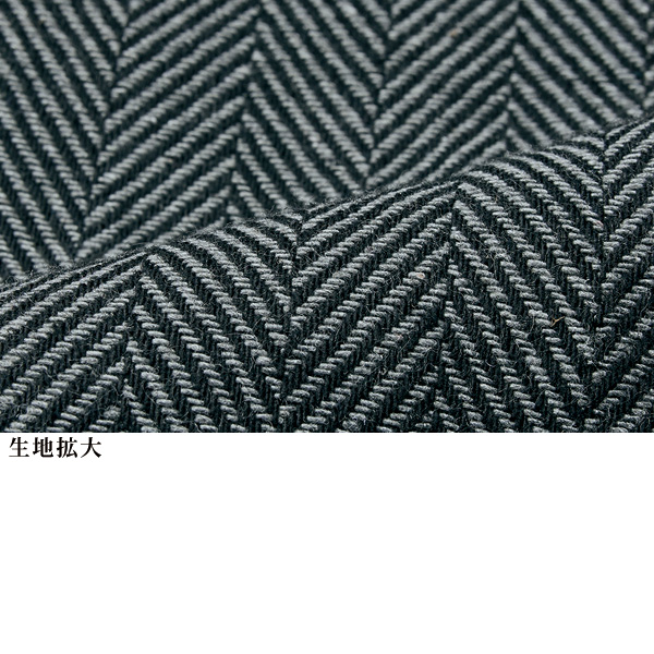 ヘリンボーン柄バルーンジャケット