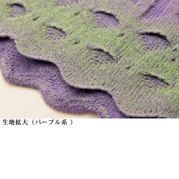 かすり使いジャカードニットベスト