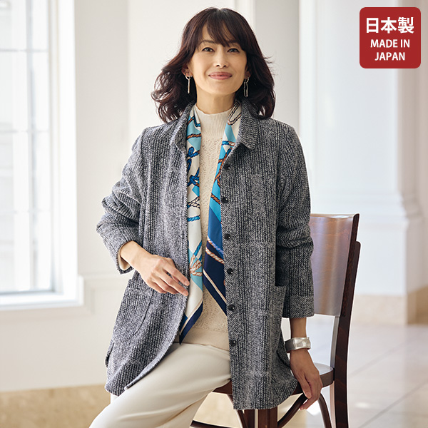 ツイード調ジャケット