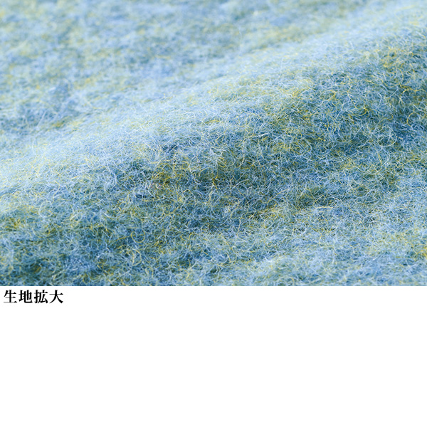 イタリア製素材ウール混スタンド襟ジャケット