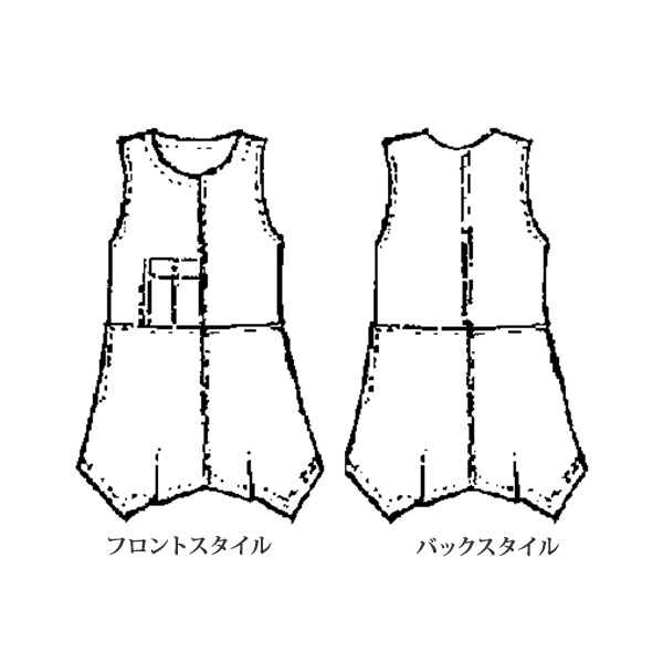 ウールガーゼ先染めストライプデザインベスト