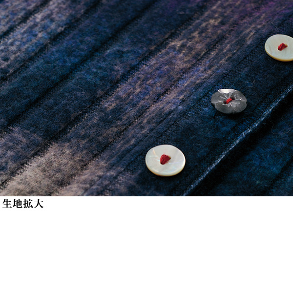 起毛ストライプジャカード ドルマンブラウスジャケット