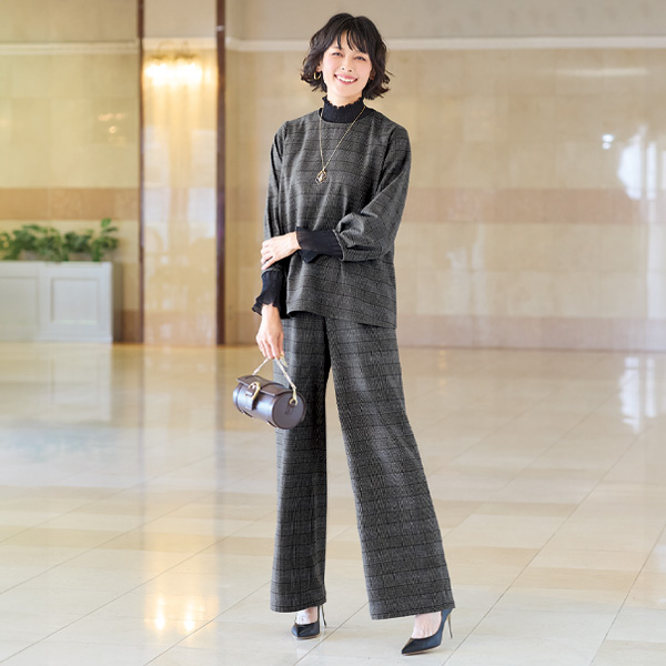 袖タックオーバーブラウス 大きいサイズ M LL 3L 4L