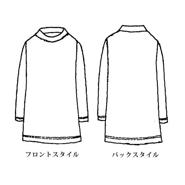 ウール入りプリントプルオーバー 大きいサイズ M LL 4L