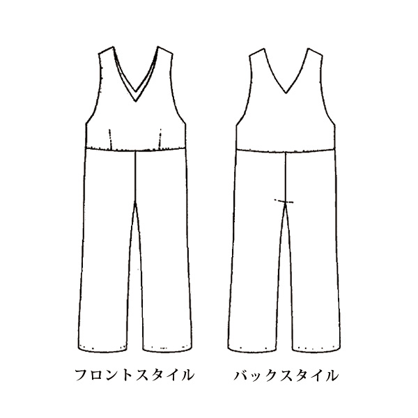 サロペットパンツ 大きいサイズ M LL 4L