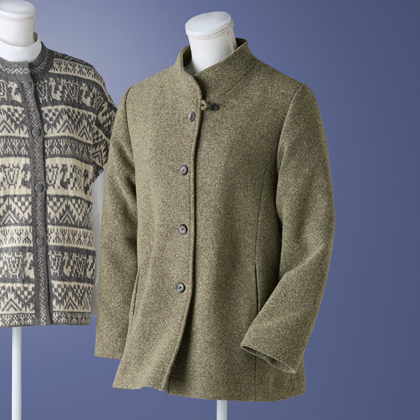 尾州織アンゴラ入りウールジャケット