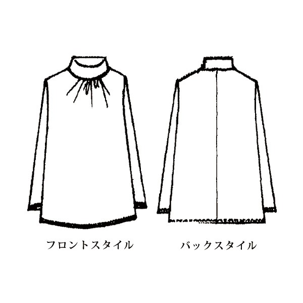 ベロアジャカードチュニック 大きいサイズ M LL 3L 4L