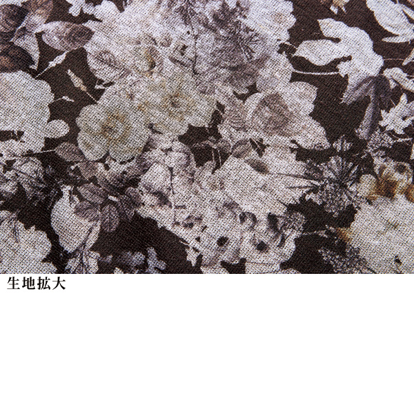 花柄プリントベスト 大きいサイズ M LL 4L