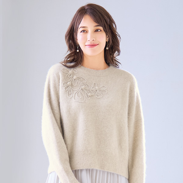 フォックス×ラムウールセーター