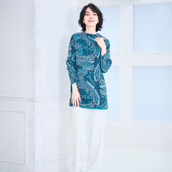 ジャカードセーター