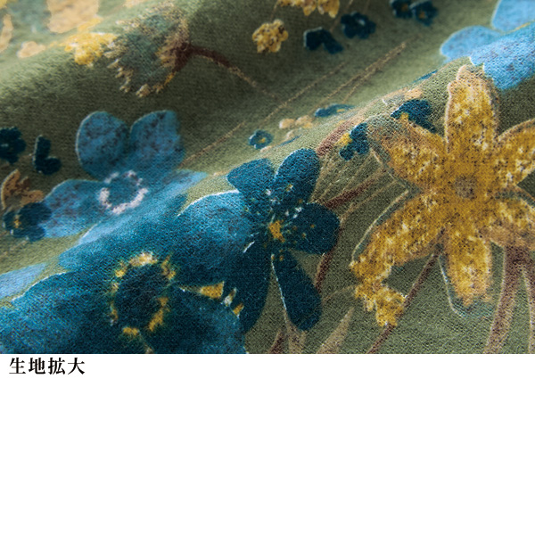 プリントワンピース 大きいサイズ M 3L