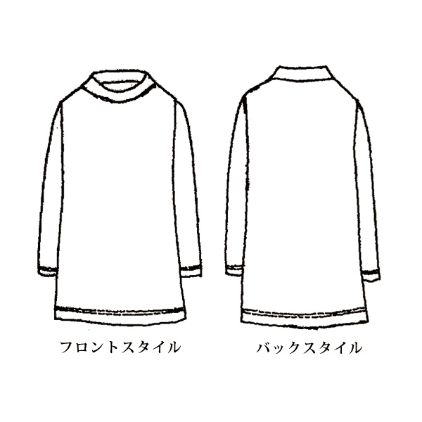 ウール入りプリントプルオーバー 大きいサイズ M LL 4L