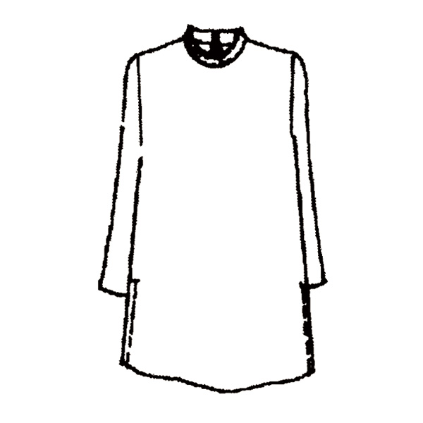 起毛プリントチュニック