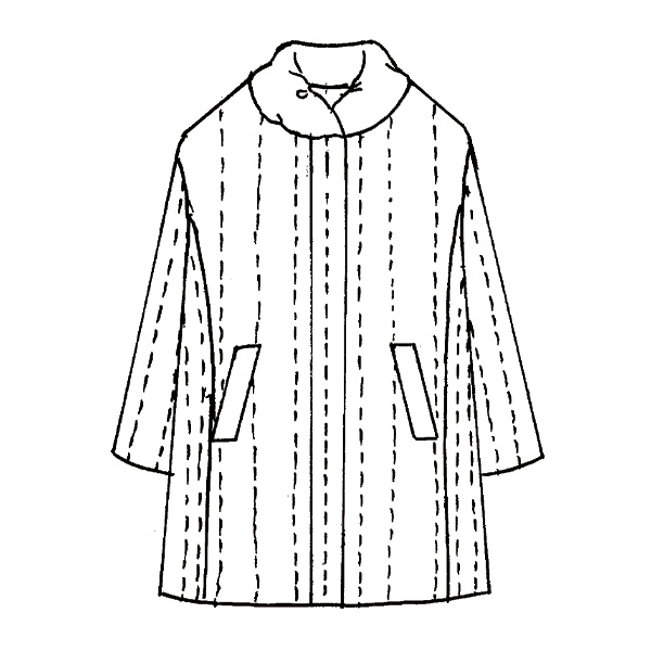 シルクプリントダウンコート