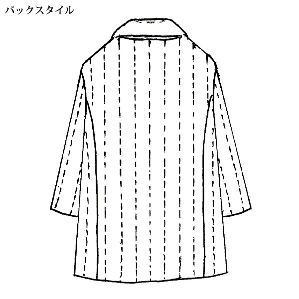 シルクプリントダウンコート 大きいサイズ 4L