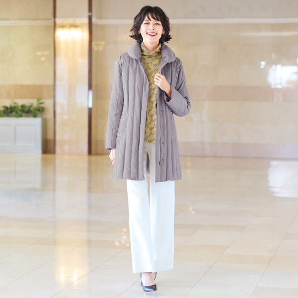 シルクダウンコート