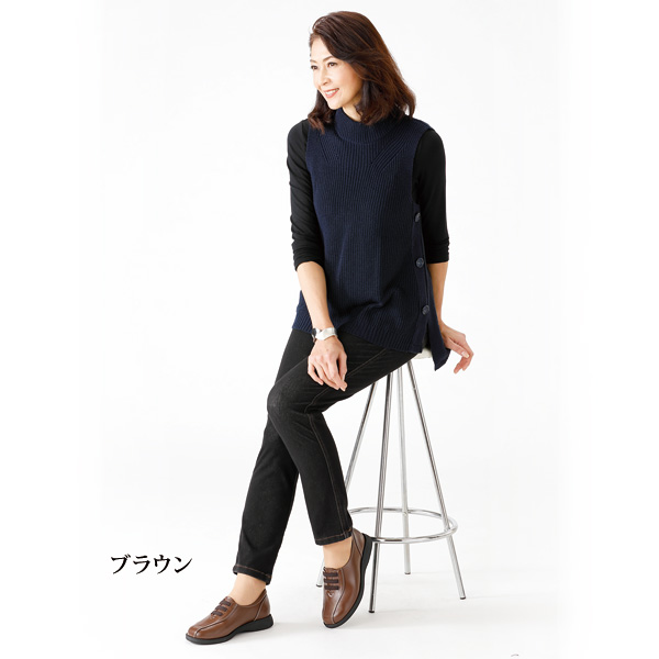 牛革F（5E）ウォーキングシューズ 大きいサイズ 5E