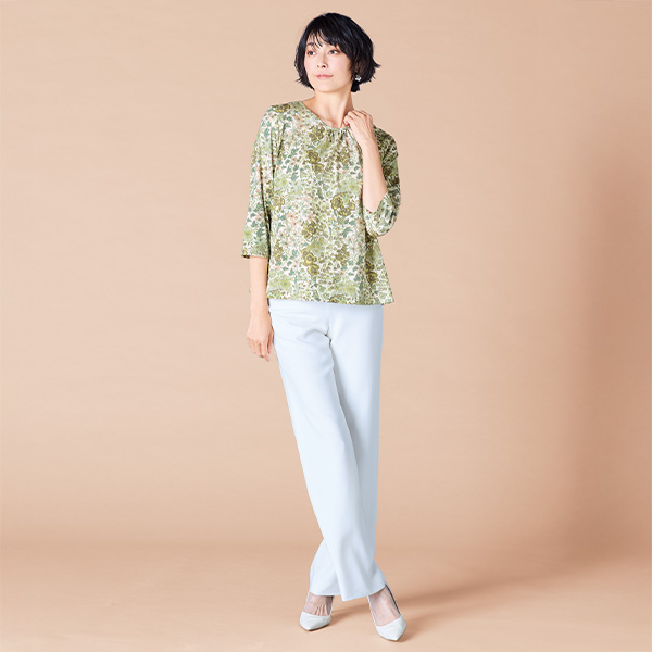 リバティプリントプルオーバー 大きいサイズ M LL 4L