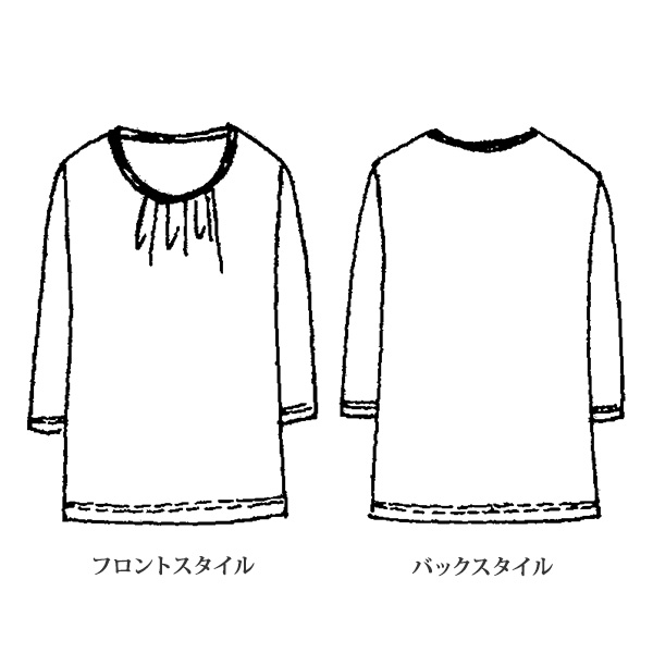 リバティプリントプルオーバー 大きいサイズ M LL 4L