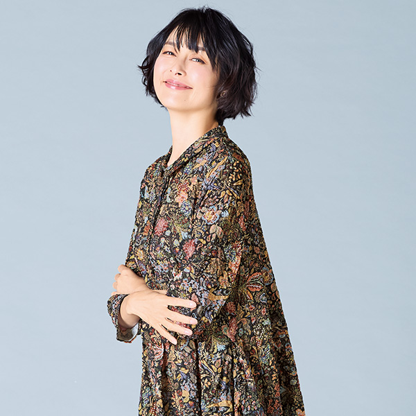 プリントシャツワンピース 大きいサイズ M 3L