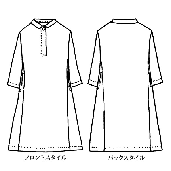 プリントシャツワンピース 大きいサイズ M 3L