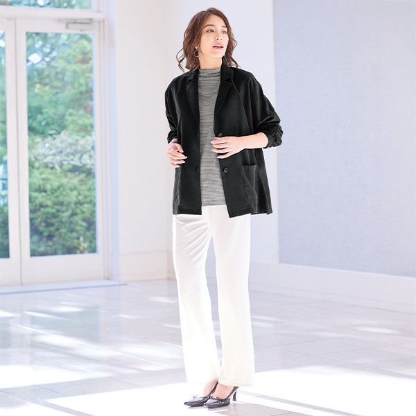 ドルマンスリーブテーラードジャケット 大きいサイズ M LL 4L