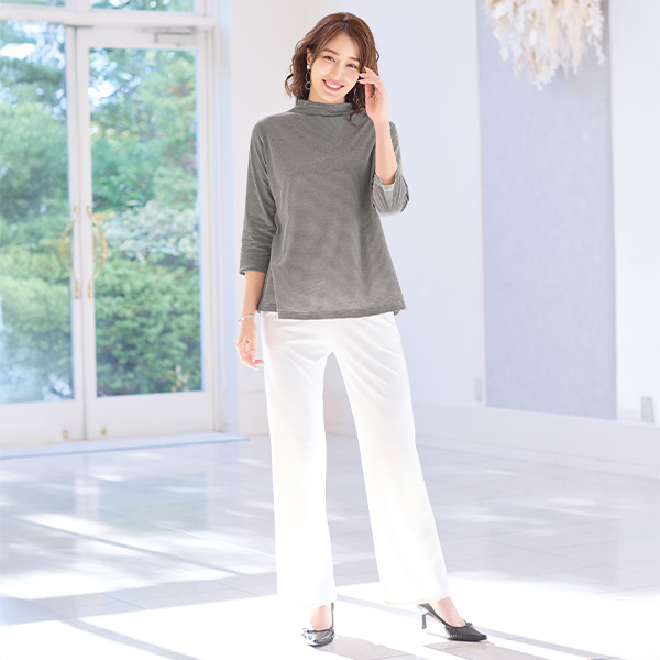 ボーダープルオーバー 大きいサイズ M LL 4L