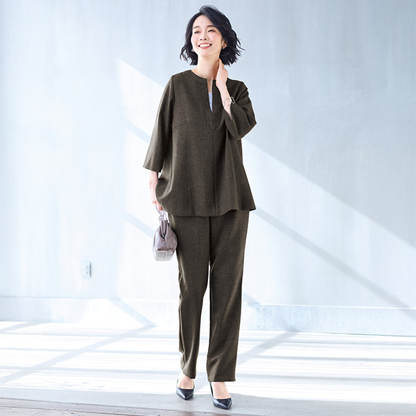 シャンブレーチュニック 大きいサイズ M LL 4L