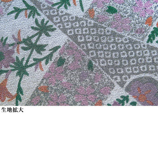 和柄ちりめんジャケット 大きいサイズ M LL 4L