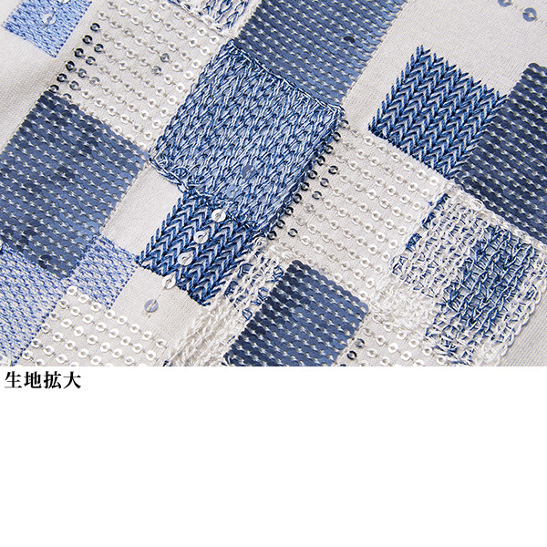 スパンコール刺しゅうTシャツ 大きいサイズ M LL 4L