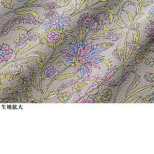 二越ちりめんプリントチュニック 大きいサイズ M LL 4L