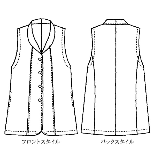 ジャカードベスト 大きいサイズ M LL 4L