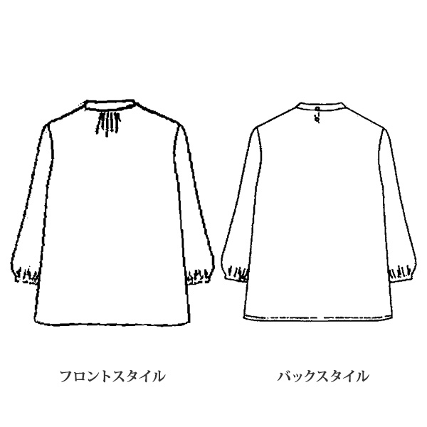 プリントブラウス 大きいサイズ M LL 4L