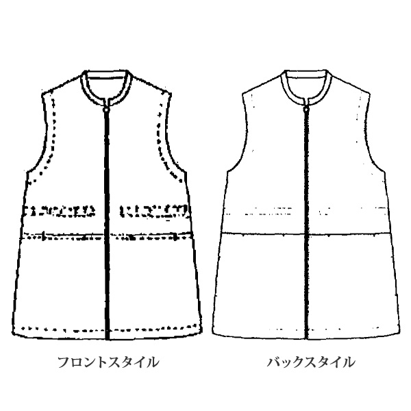 格子柄トラベルベスト 大きいサイズ M LL 4L