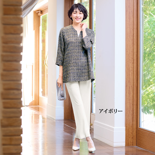 ゼログ セミブーツストレートパンツ 大きいサイズ M L LL 3L 4L 5L